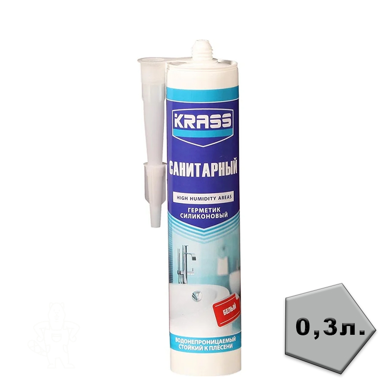 Герметик силиконовый KRASS Белый 300мл.