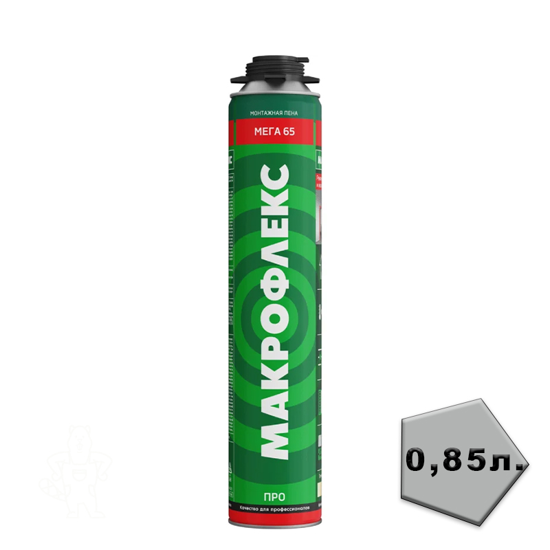 Пена монтажная Макрофлекс МЕГА 65 Бытовая 850мл