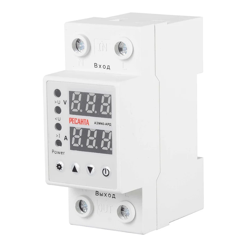 Блок защиты по напряжению АЗМ-16АРД регулируемый РЕСАНТА