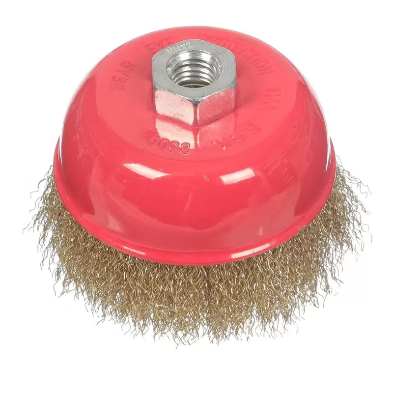 Щетка для УШМ "чашка" 100 мм пластик М14