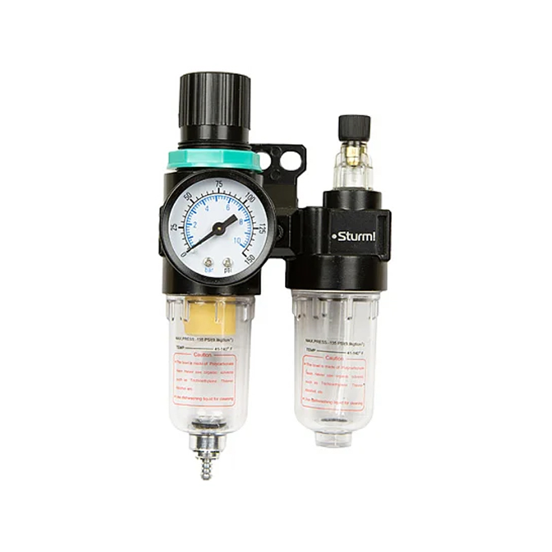 FRL 180 Фильтр-влагоотделитель с лубрикатором и манометром 700л/мин PATRIOT