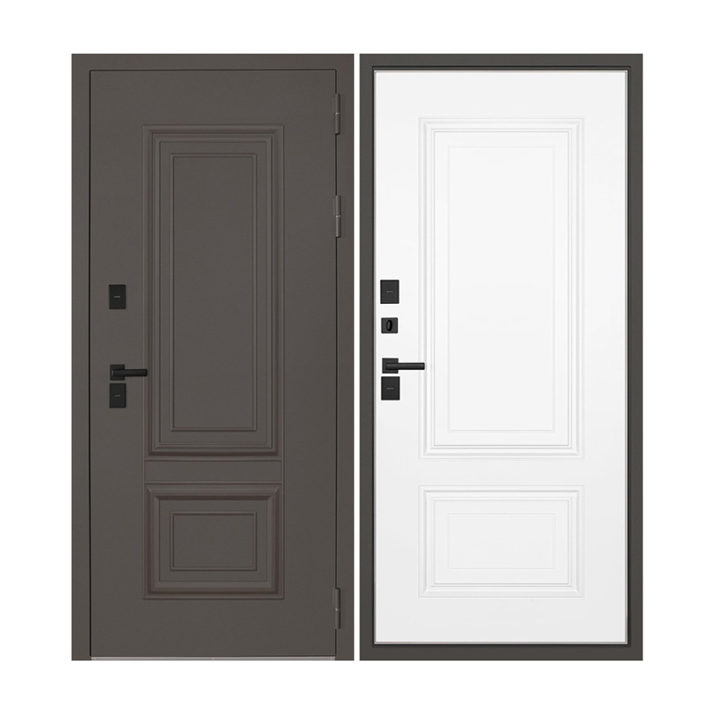 Дверь 960 ПРАВАЯ Тайга с терморазрывом Муар коричневый