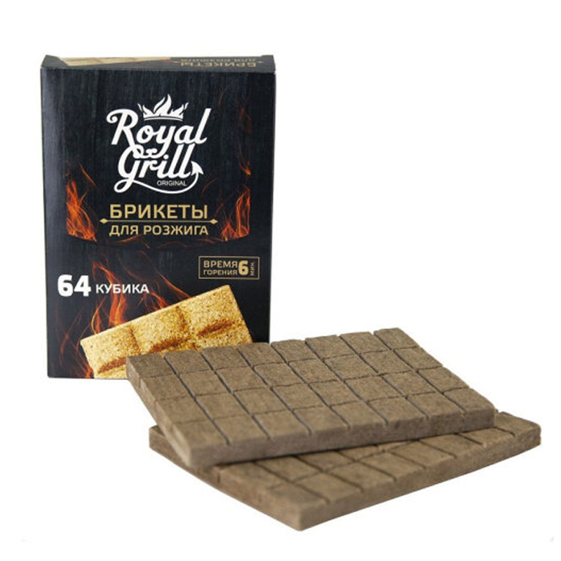 Брикеты для розжига 64 кубика