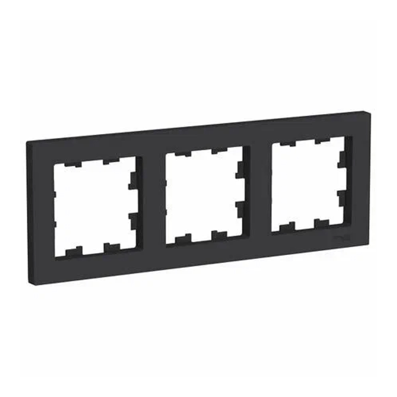 Рамка 3-пост. ATLASDESIGN Карбон