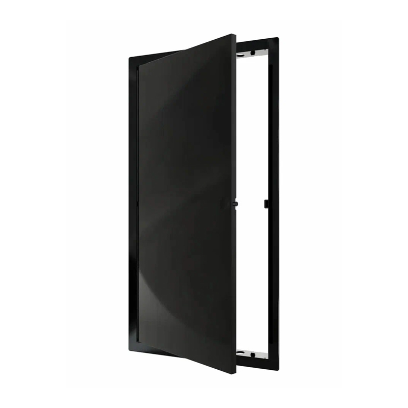 L2040N Люк ревиз. пласт. нажимной 223*423 с фланцем 200*400 BLACK