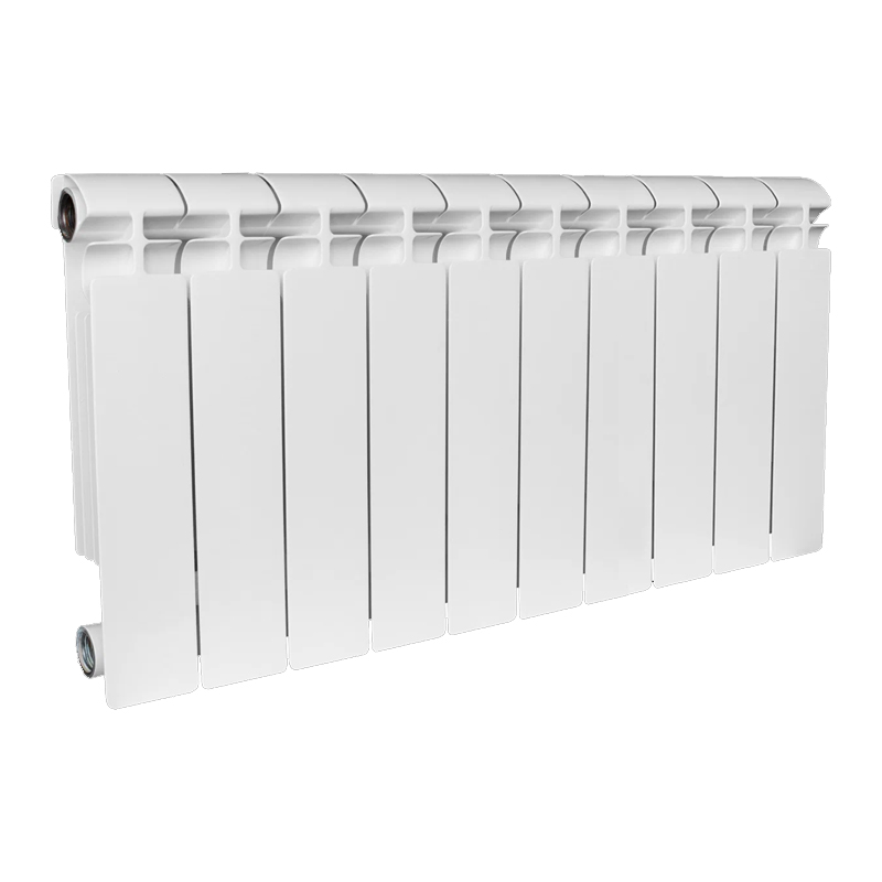 STOUT ALPHA 350 10 секций радиатор алюминиевый боковое подключение (белый RAL 9016)