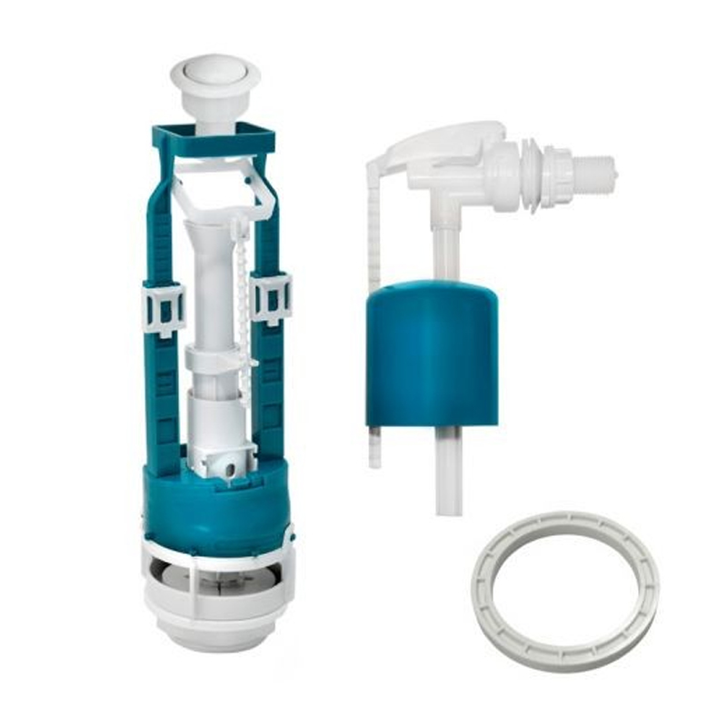 СБ1-БпрН-А-В Р Комплект арматуры 1-реж.,боковой клап. ,кнопка белая