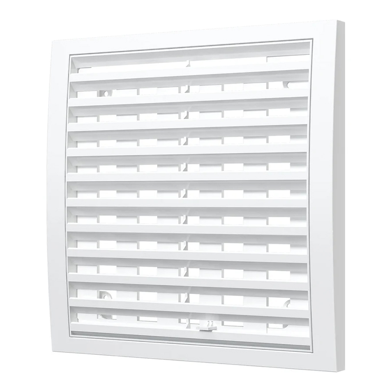 Решетка вентиляционная регулируемая разъем. 200*200 (серая)