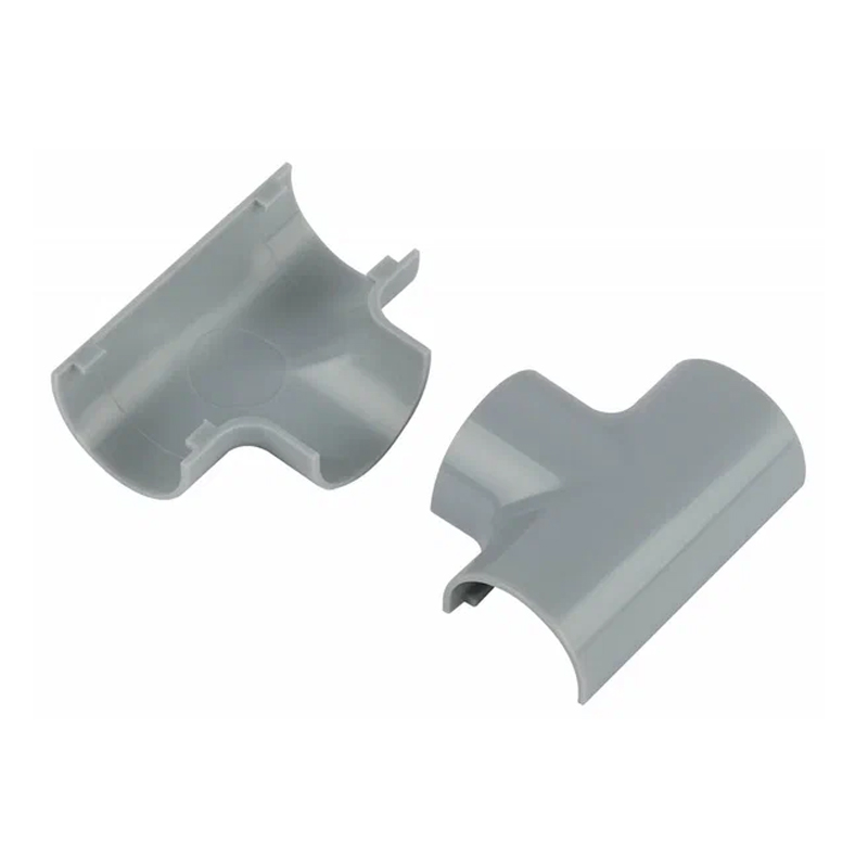 Т-образный угол д/кабель-канала ЭРА полукруглого серый 20*12мм