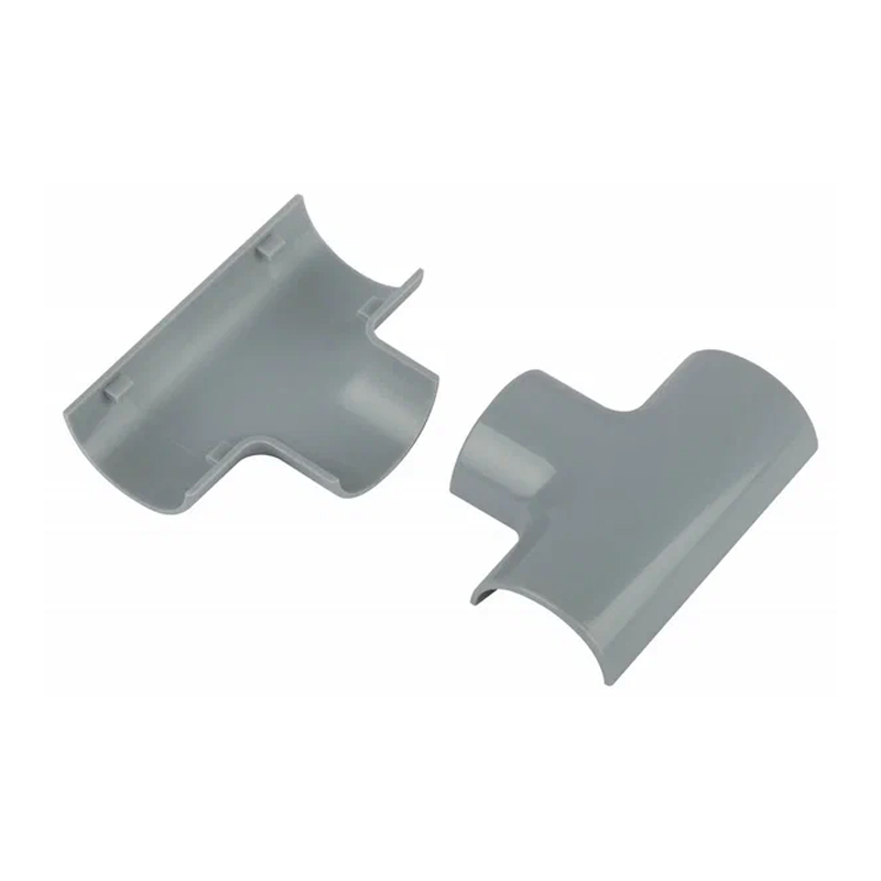 Т-образный угол д/кабель-канала ЭРА полукруглого серый 30*13мм