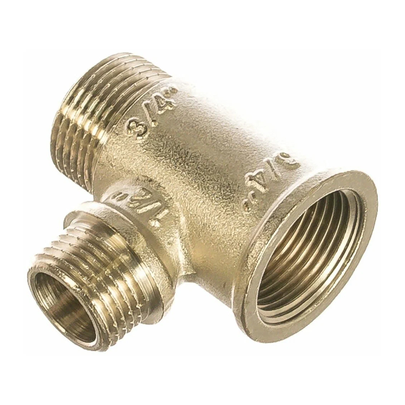 Тройник 3/4*1/2 ВР латунь