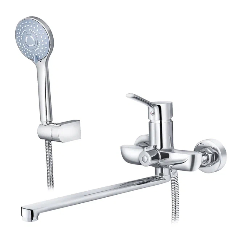 MN2278 Смеситель для ванны,длинный излив,хром