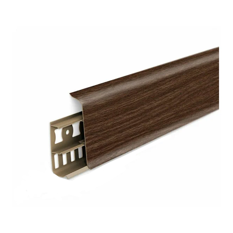 Плинтус напольный 70 мм 2,2 м Деконика Орех 291