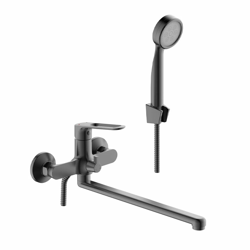 B22-15319 Смеситель д/ванны с длинным плоским изливом