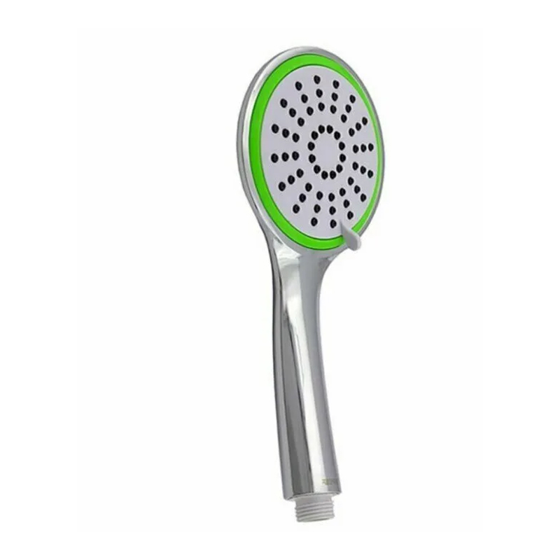 WKY-5012GN Лейка душевая 3-функц. хром (зел. окантовка)