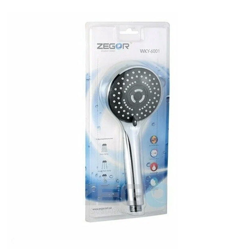 WKY-6001 Лейка душевая 3-функц. хром