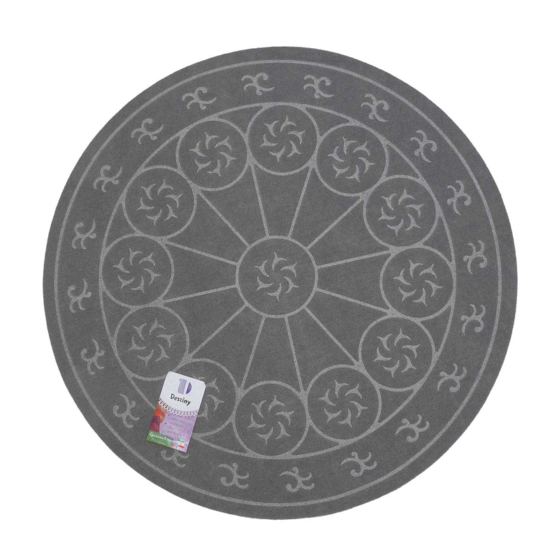 Коврик придверный круглый, "Runes, 95 см, цвета в ассортименте