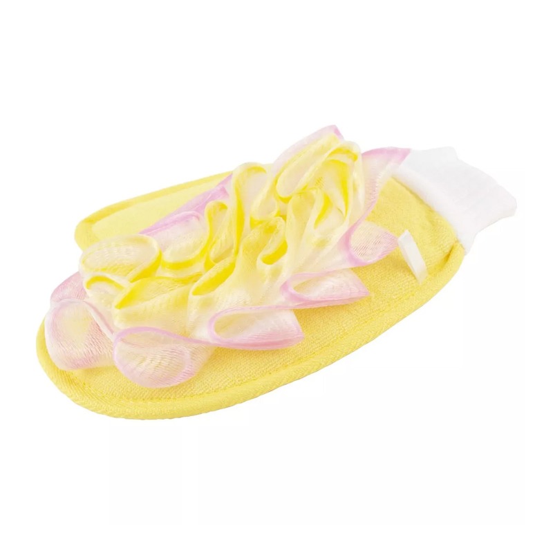 Мочалка-рукавица с бантом и резинкой, 16х24см, БАННАЯ ЛИНИЯ™