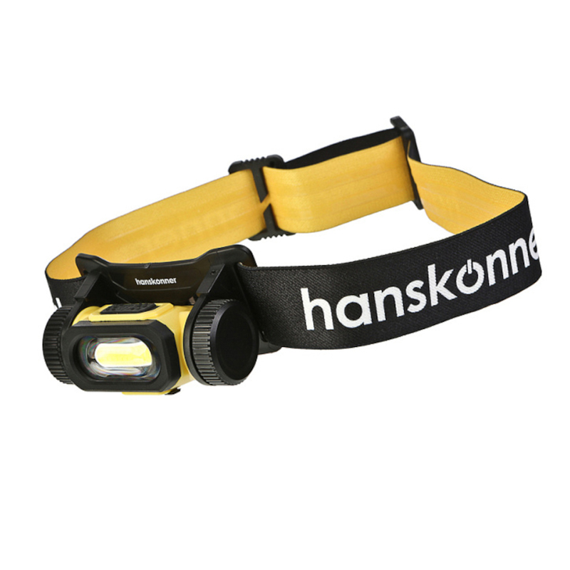 HK4052-01-01 Фонарь налобный 400лм (турбо 630лм), 4 режима, 2200 мАч, Hanskonner