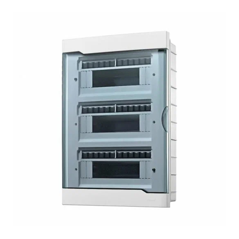 Бокс пластик ЩРВ-П-36 36 мод. ОУ белый с дымч.дверцей Lezard