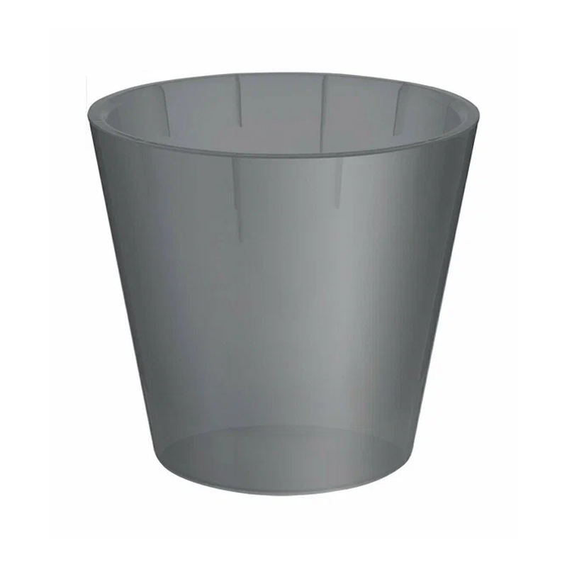 Горшок для орхидей D=160мм (1,6л) с дренажной вст. с декором, белый перламутр