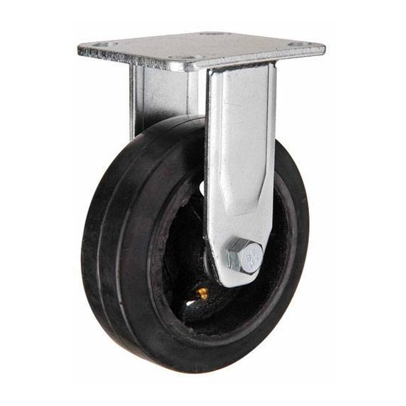 Колесо большегрузное 160мм неповоротное обрезиненное