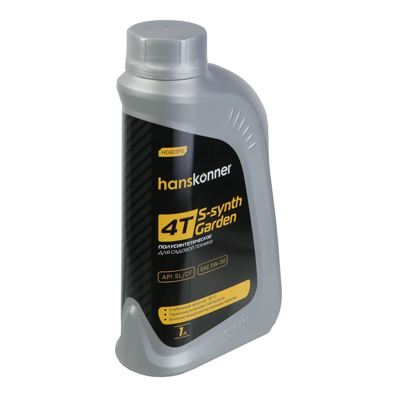 s00449708 H0401PS Масло 4Т полусинт. SAE 5W-30 1 л HANSKONNER — изображение 1